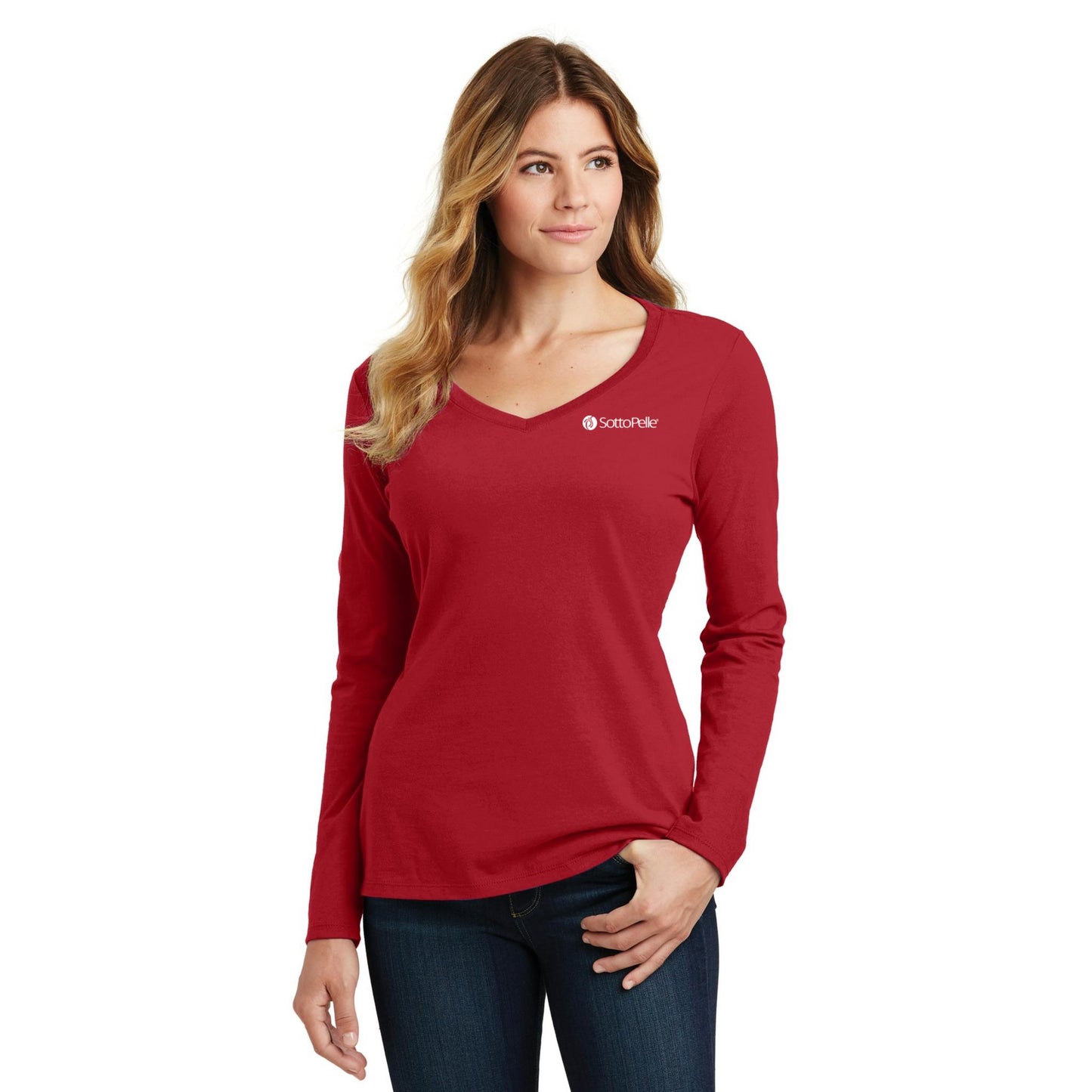 Women's Long Sleeve V-Neck Tee