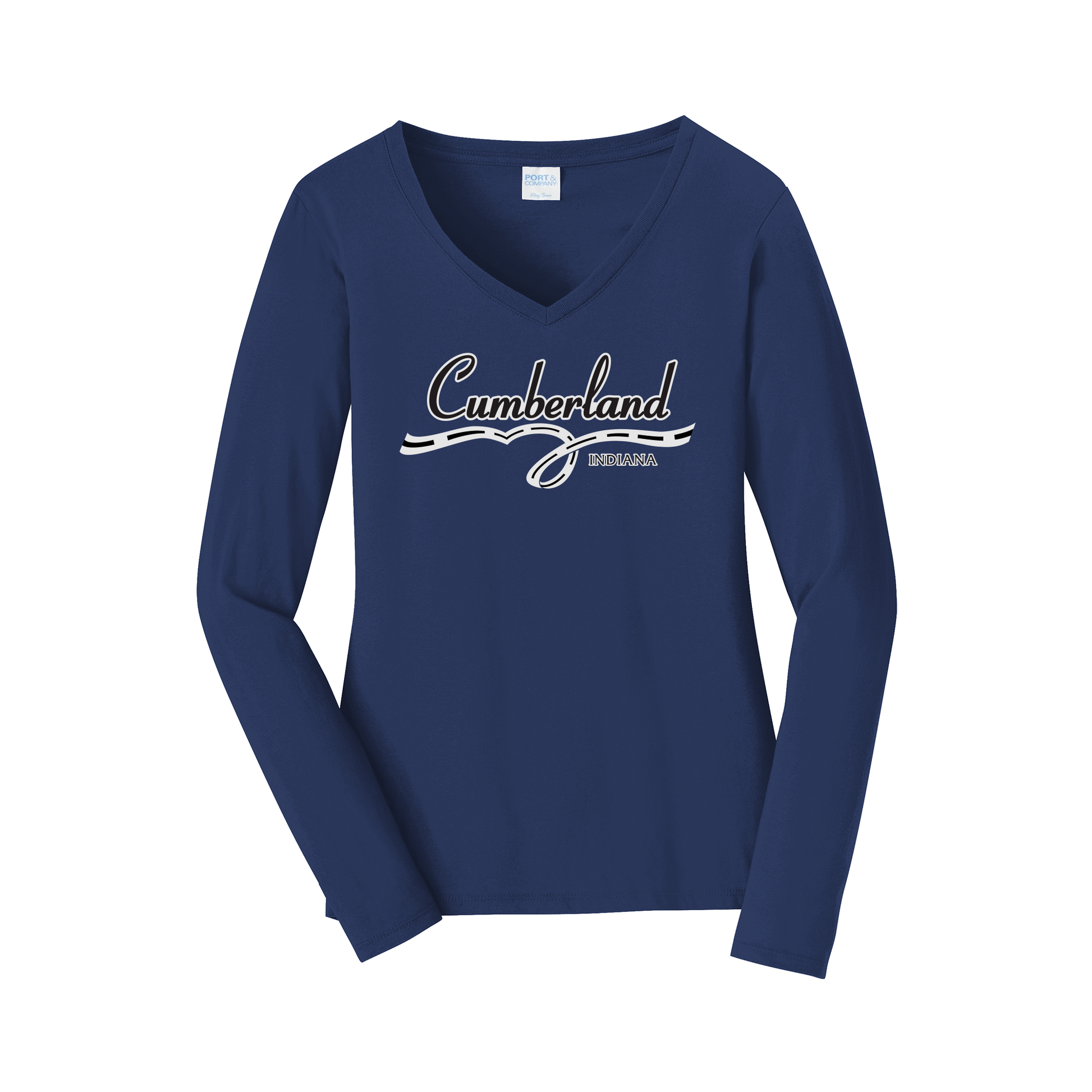 cumberland-womens-long-sleeve-v-neck-dtf-front-LPC450VLS-teamnavy-flat-front