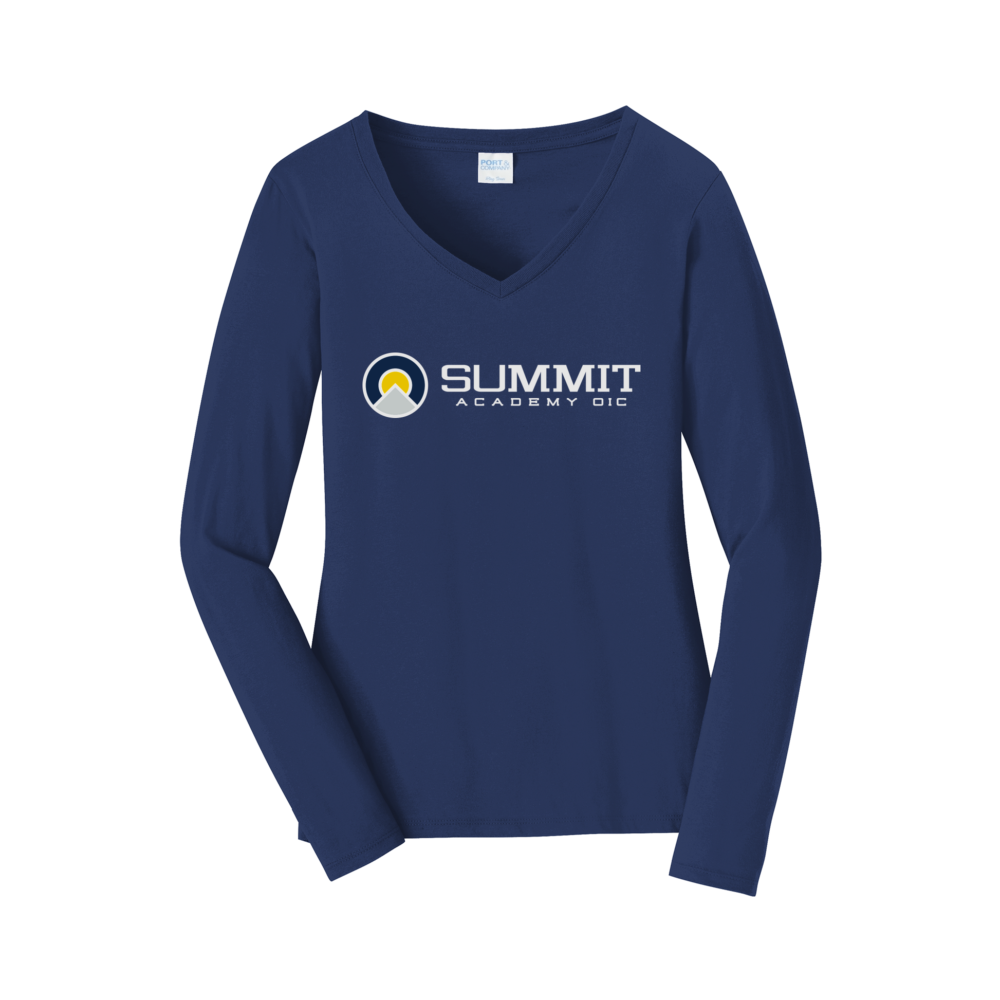 saoic-womens-long-sleeve-v-neck-dtf-front-LPC450VLS-teamnavy-flat-front