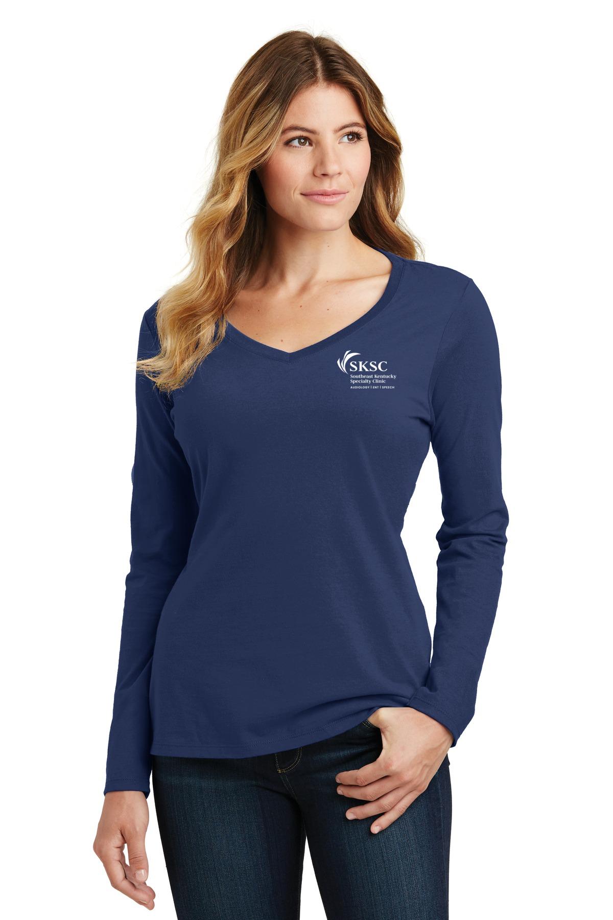 Women's Long Sleeve V-Neck Tee