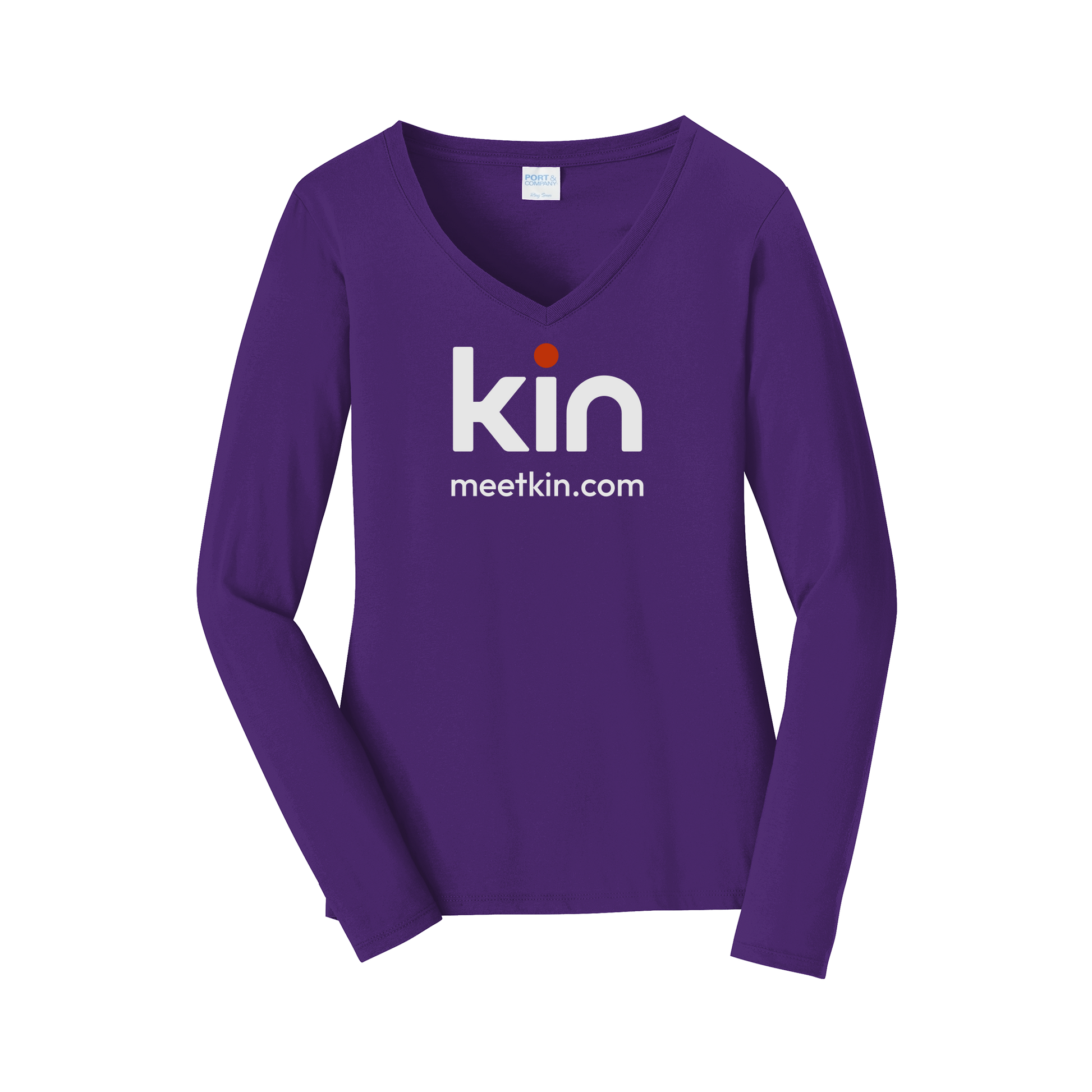 kin-womens-long-sleeve-v-neck-dtf-front-LPC450VLS-teampurple-flat-front
