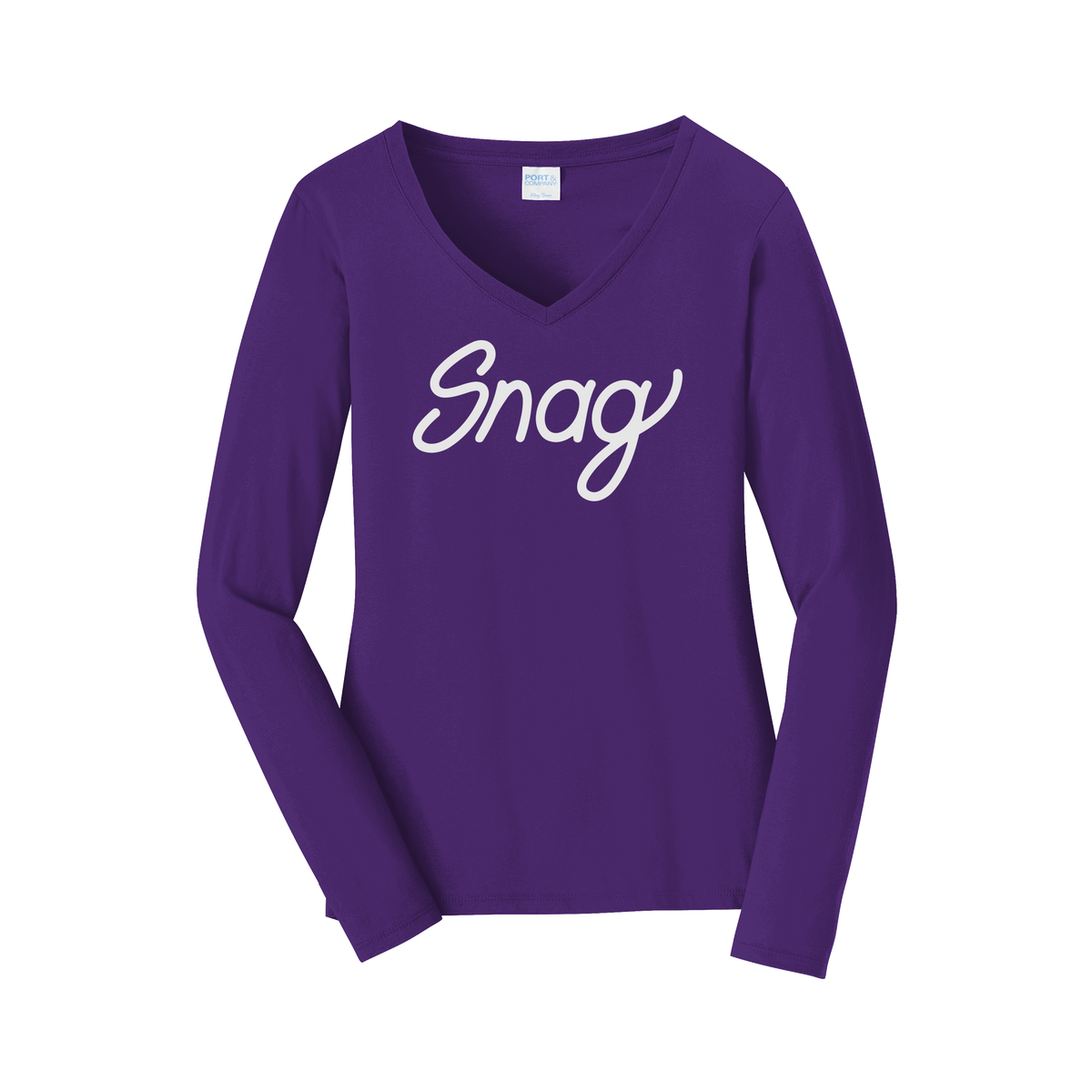 snagdelivery-womens-long-sleeve-v-neck-dtf-front-LPC450VLS-teampurple-flat-front