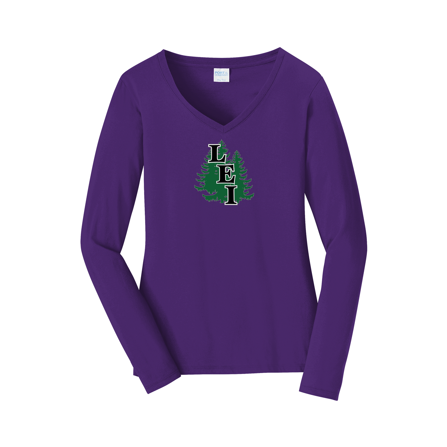 leisite-womens-long-sleeve-v-neck-dtf-front-LPC450VLS-teampurple-flat-front