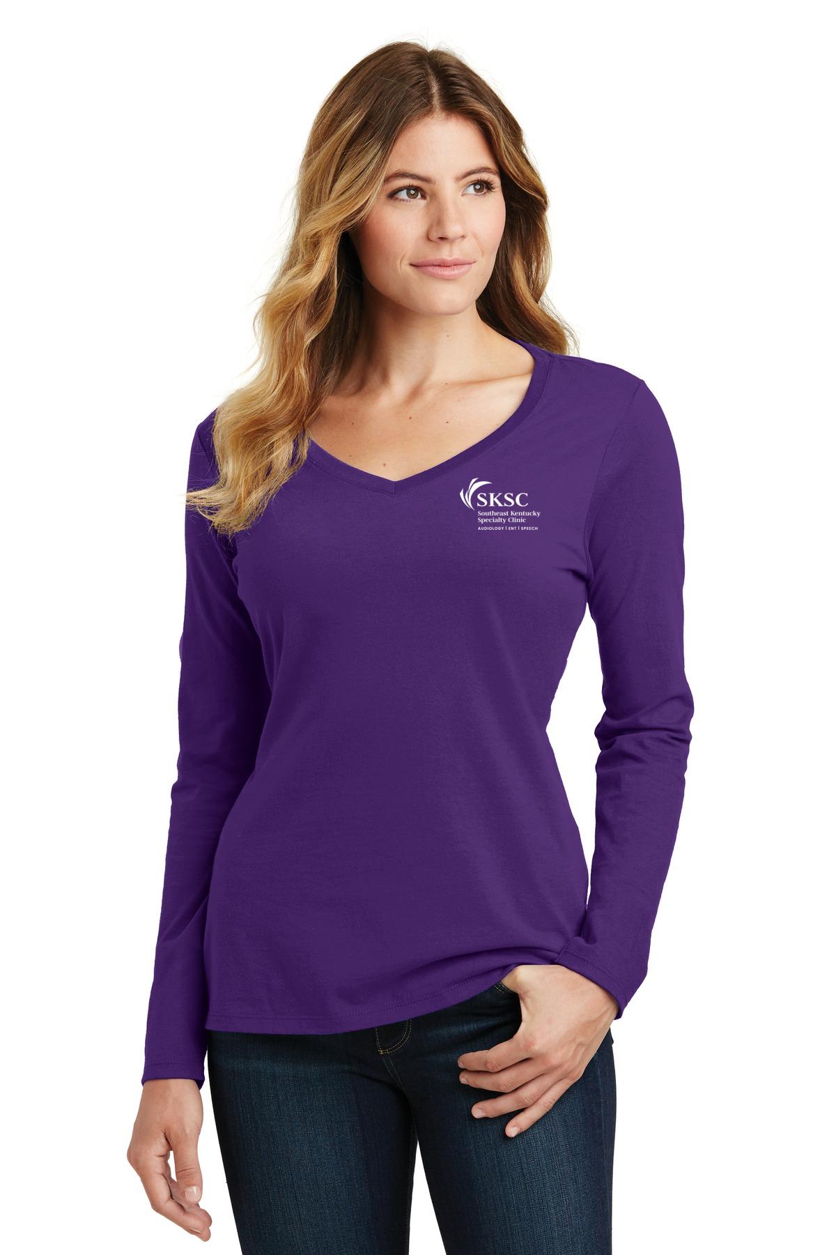 Women's Long Sleeve V-Neck Tee
