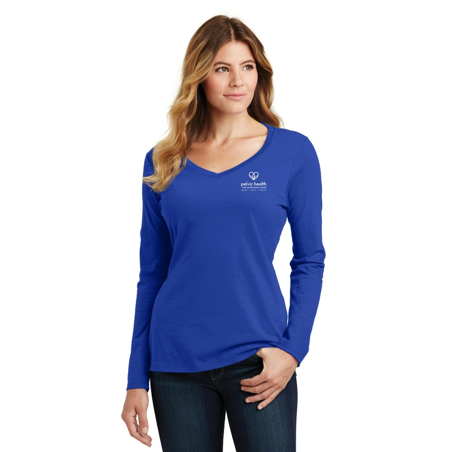 Pelvic Health Women's Long Sleeve V-Neck Tee