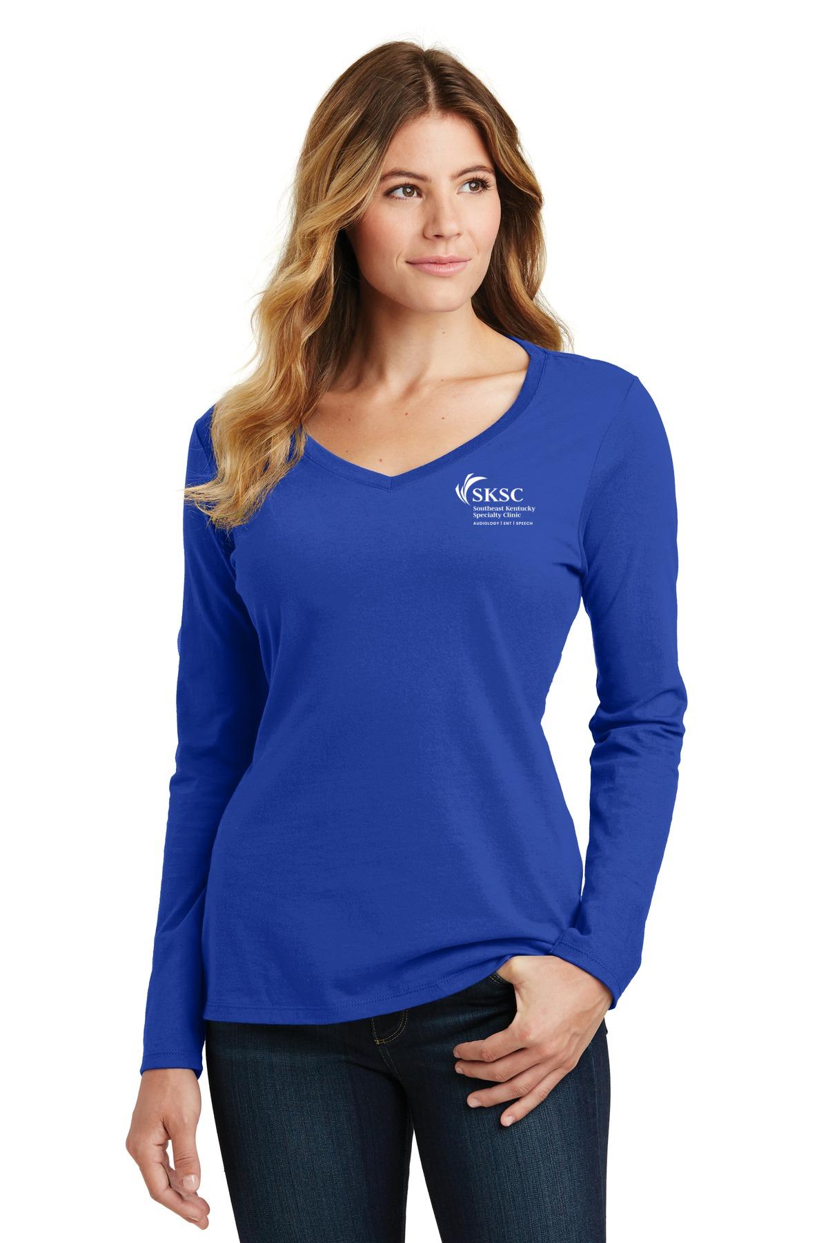 Women's Long Sleeve V-Neck Tee