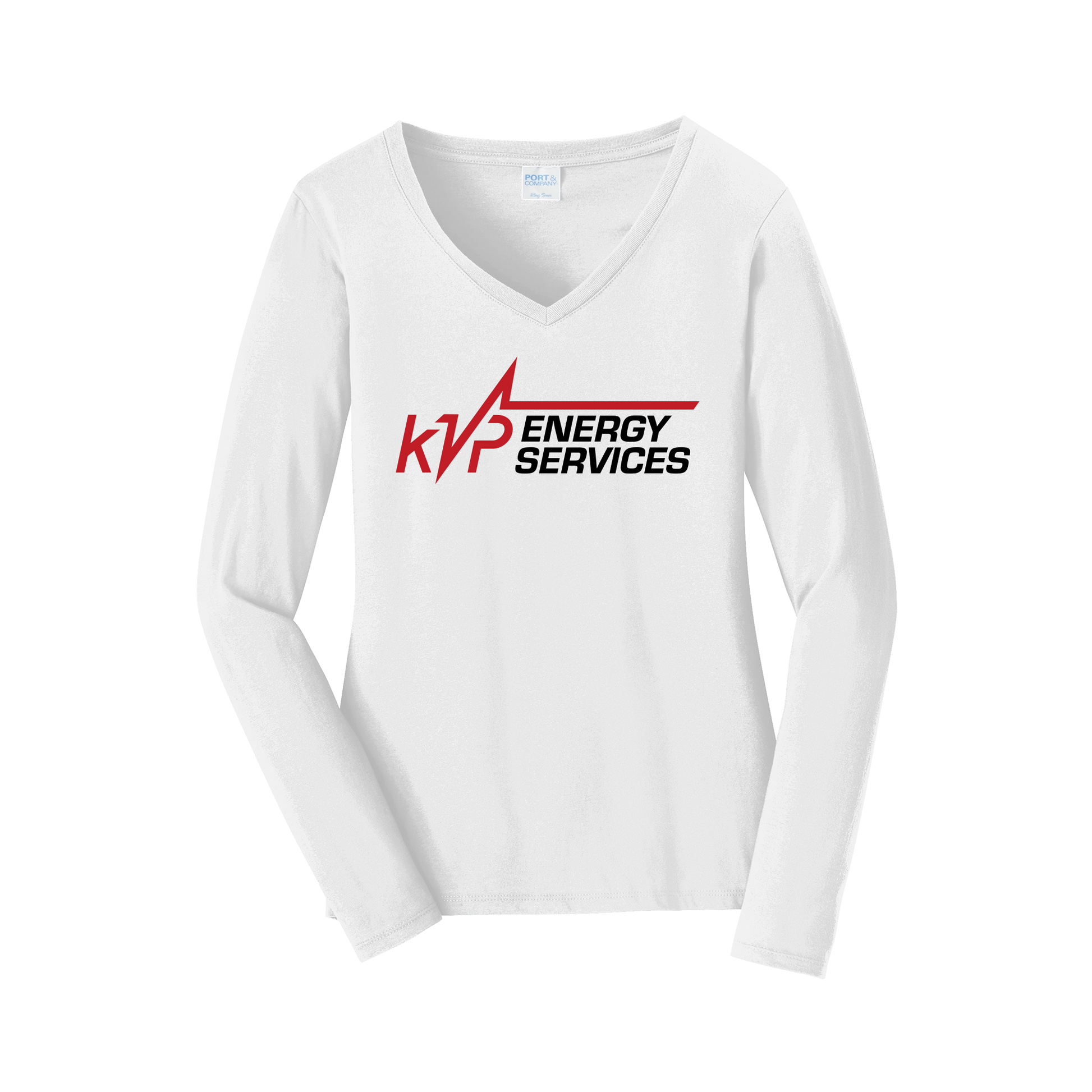 kvpenergy-womens-long-sleeve-v-neck-dtf-front-LPC450VLS-white-flat-front