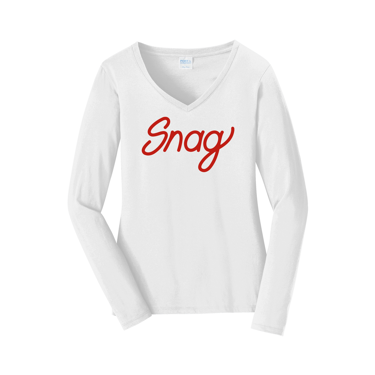 snagdelivery-womens-long-sleeve-v-neck-dtf-front-LPC450VLS-white-flat-front