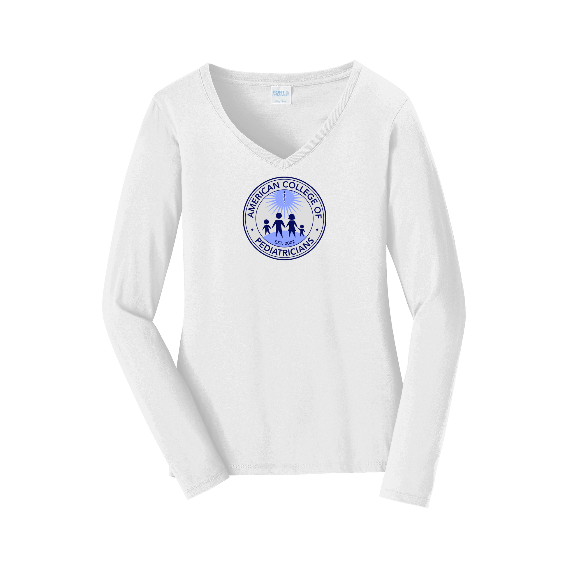 acpeds-womens-long-sleeve-v-neck-dtf-front-LPC450VLS-white-flat-front