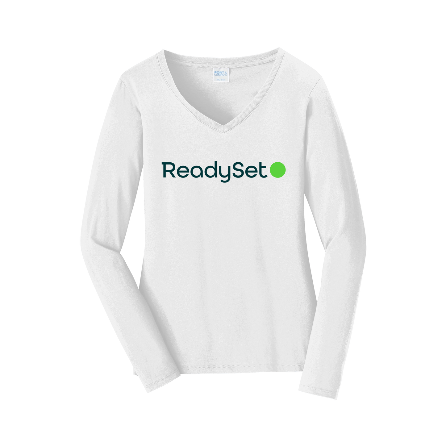 readysetsurgical-womens-long-sleeve-v-neck-dtf-front-LPC450VLS-white-flat-front
