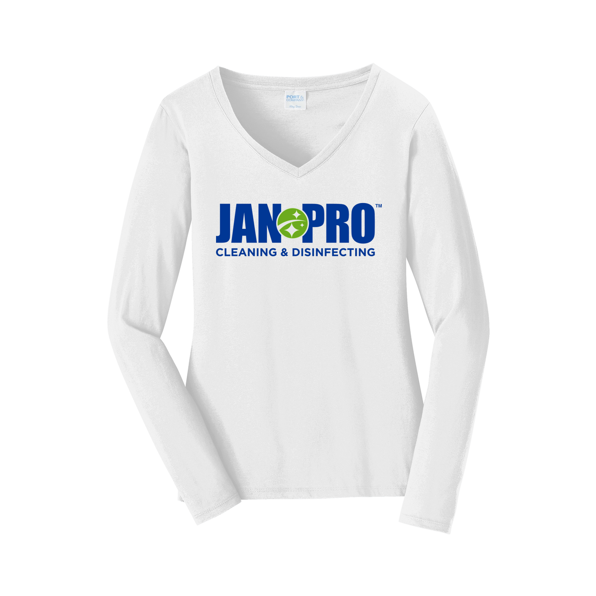 jan-pro-womens-long-sleeve-v-neck-dtf-front-LPC450VLS-white-flat-front