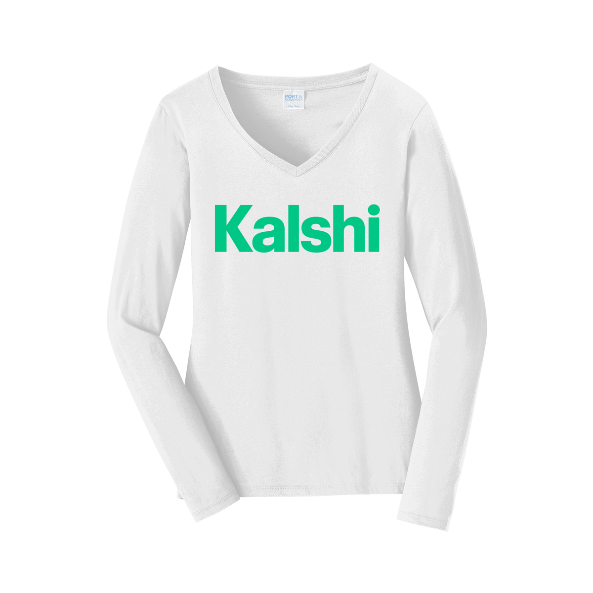 kalshi-womens-long-sleeve-v-neck-dtf-front-LPC450VLS-white-flat-front