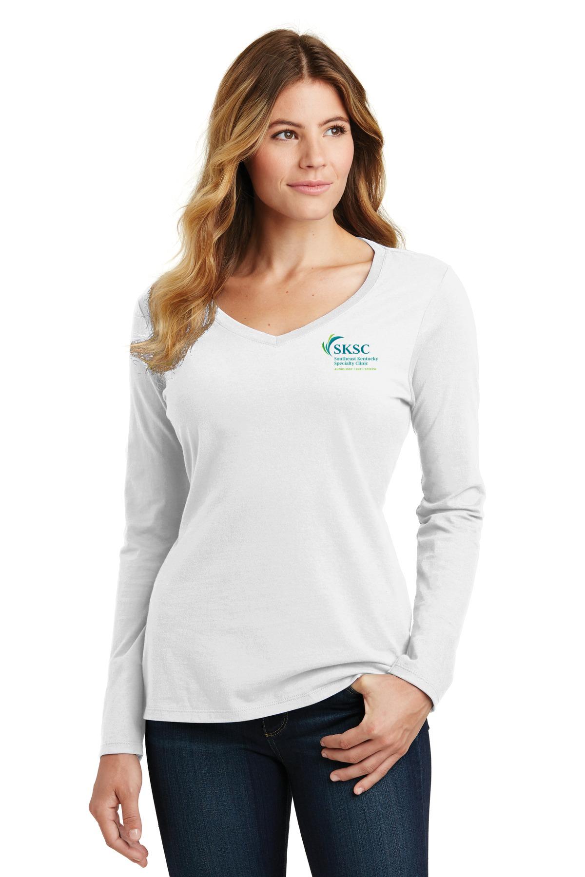 Women's Long Sleeve V-Neck Tee
