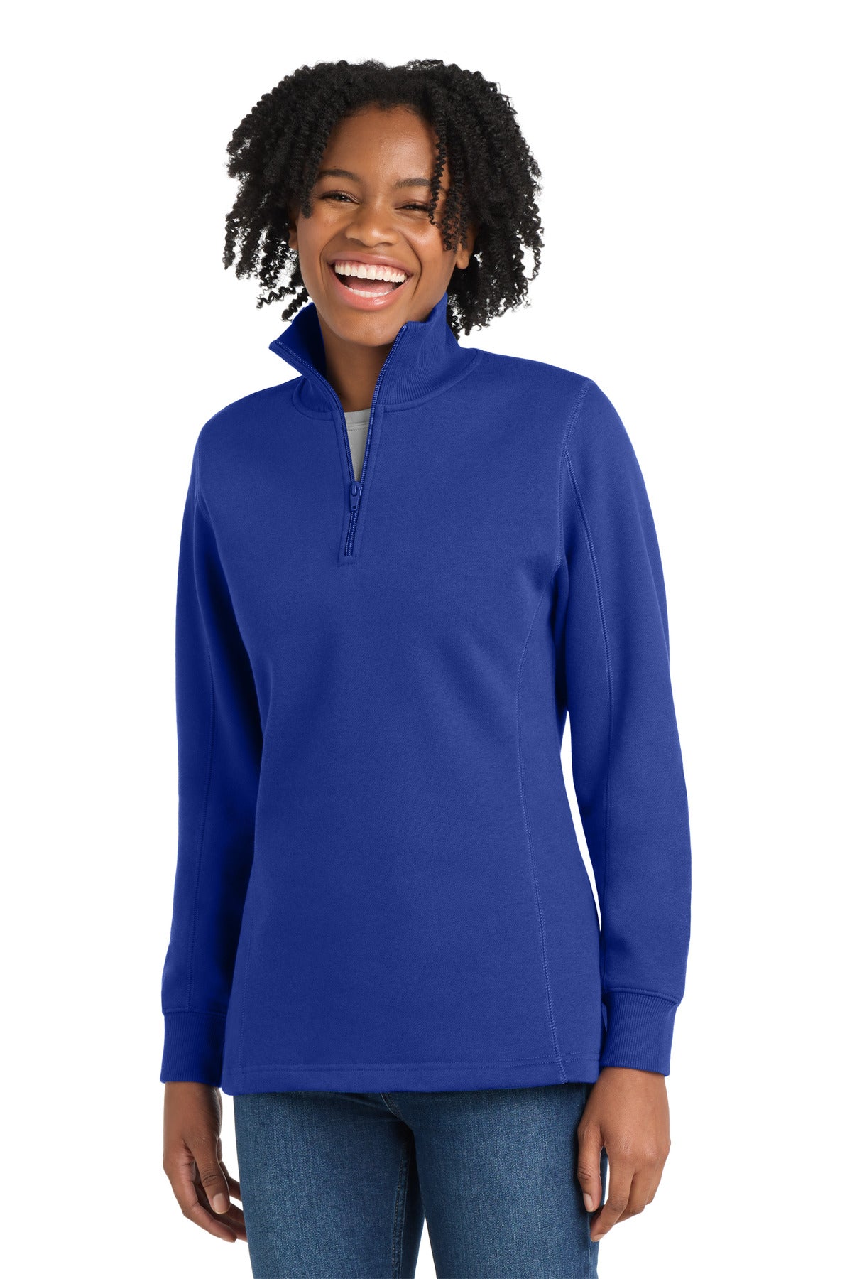 Sport-Tek® Women's 1/4-Zip Sweatshirt. LST253