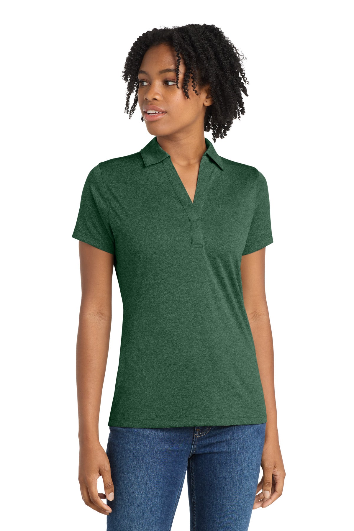 Sport-Tek® Women's Heather Contender™ Polo. LST660