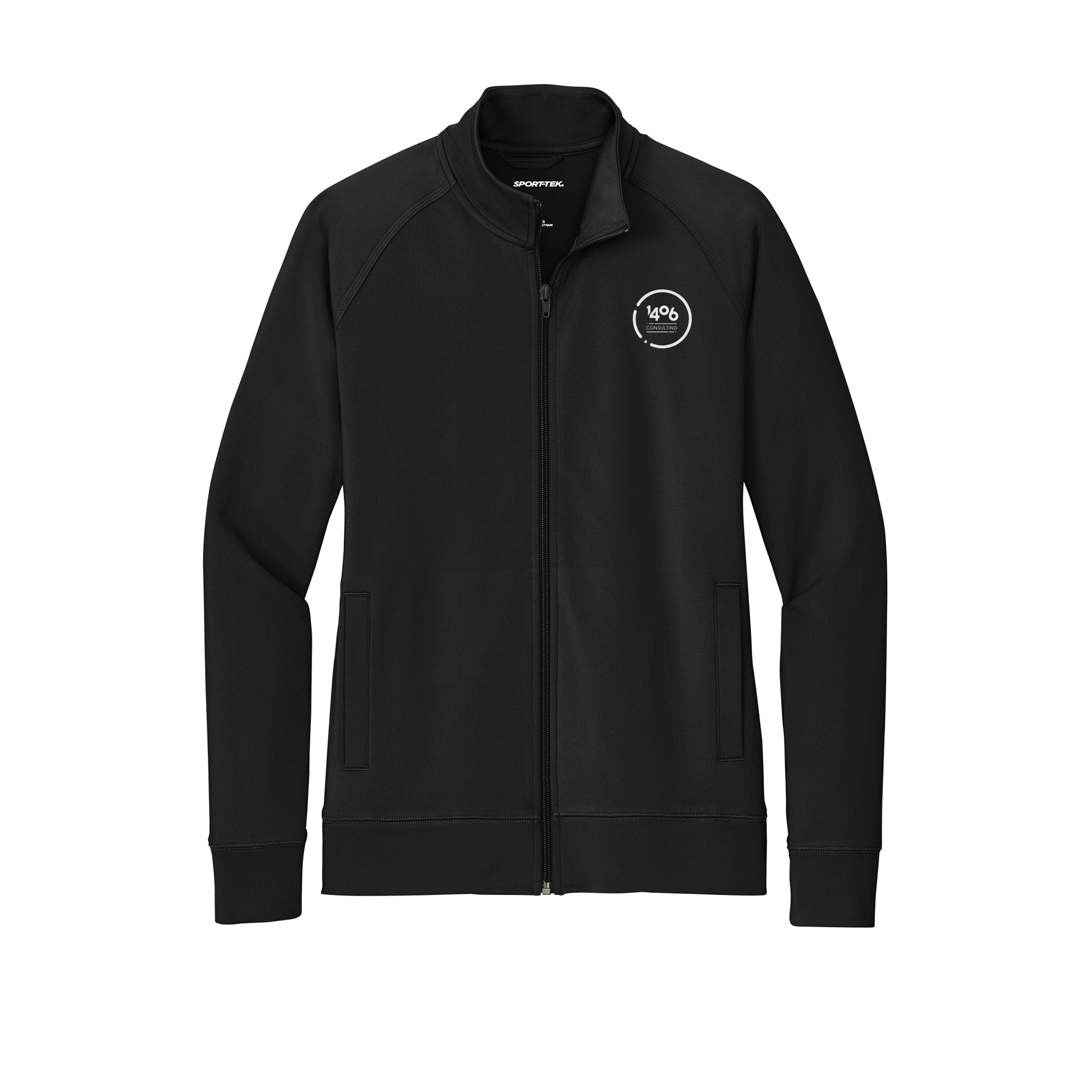 1406consulting-sport-tek-womens-cadet-jacket-embroidery-leftchest-LST857-black-flat-front