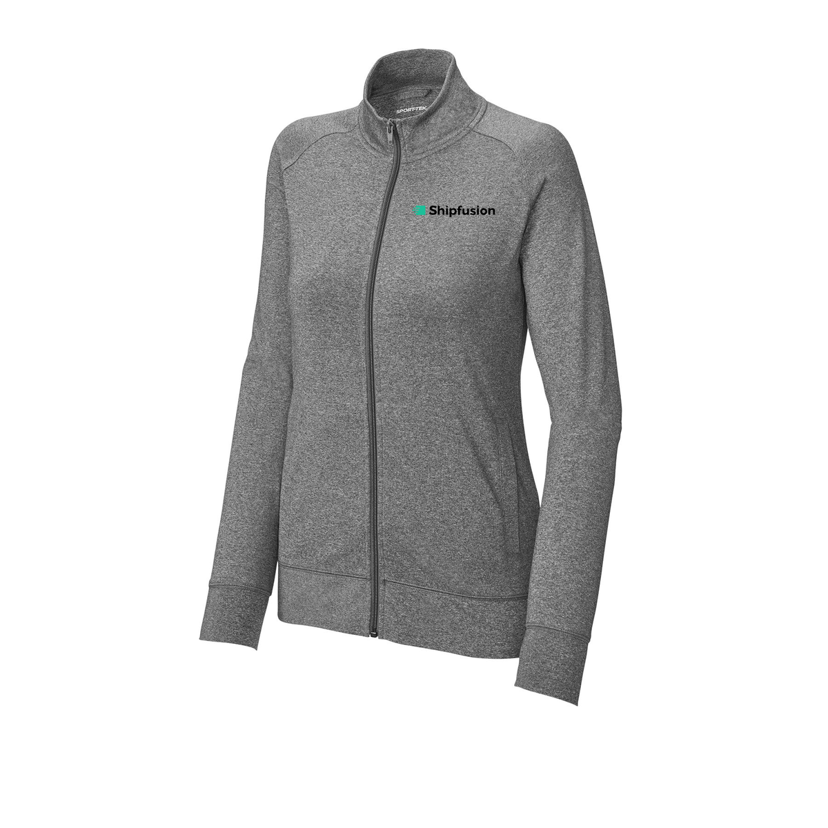 shipfusion-sport-tek-womens-cadet-jacket-embroidery-leftchest-LST857-charcoalgreyheather-flat-front