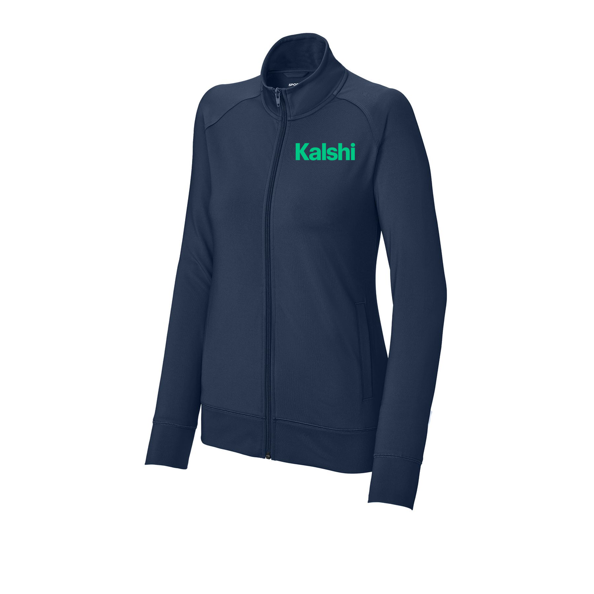 kalshi-sport-tek-womens-cadet-jacket-embroidery-leftchest-LST857-truenavy-flat-front