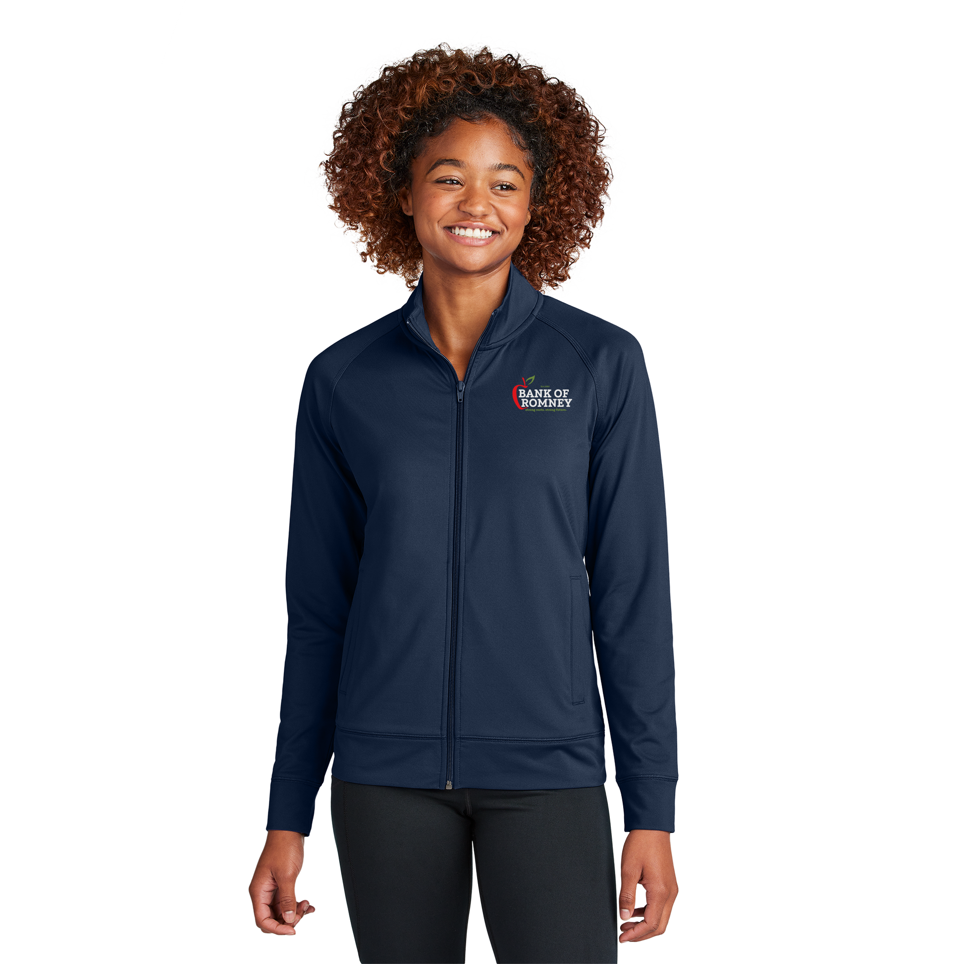 bankofromney-sport-tek-womens-cadet-jacket-primary-mockup