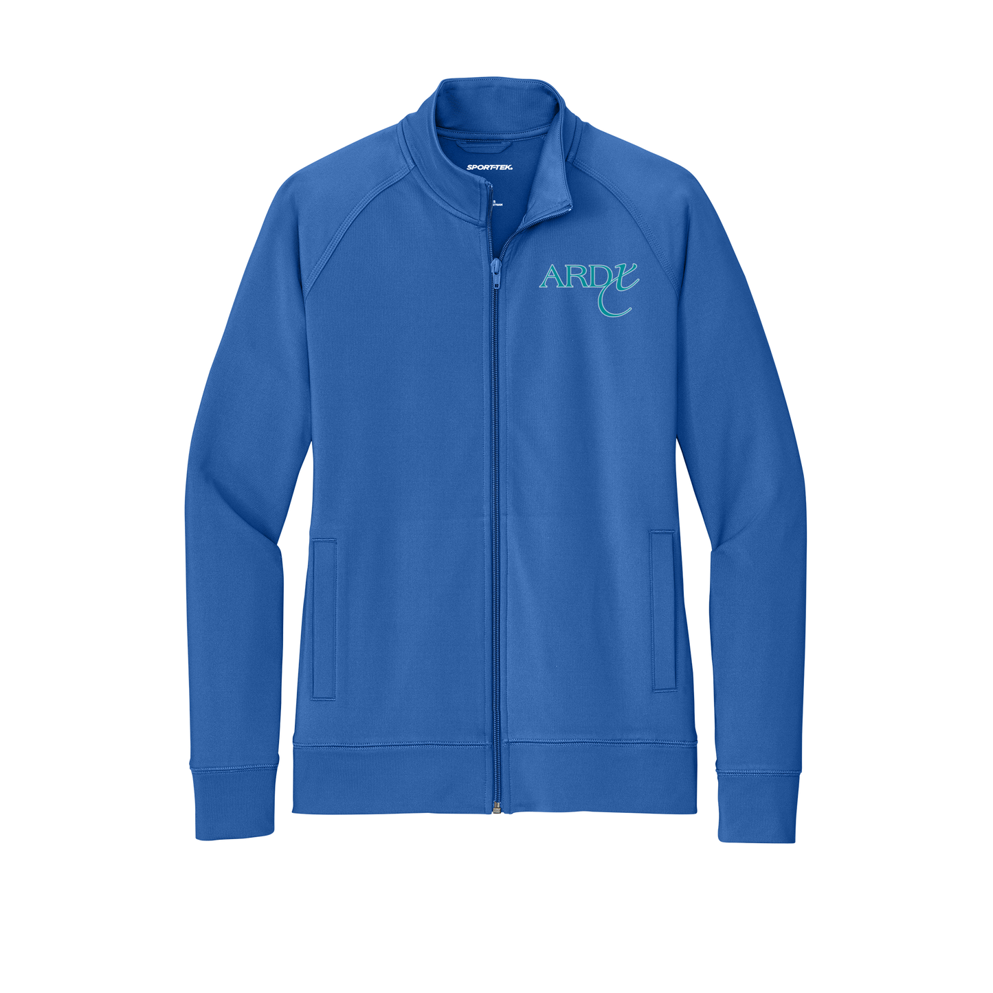 ardx-sport-tek-womens-cadet-jacket-embroidery-leftchest-LST857-trueroyal-flat-front