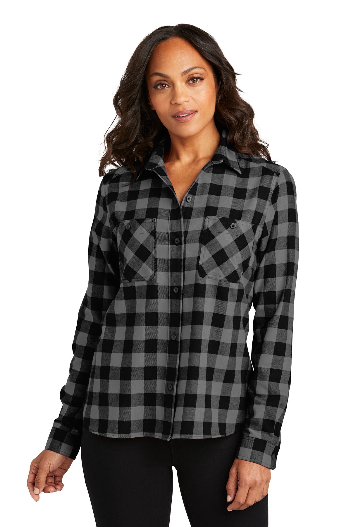 Port Authority® Women's Plaid Flannel Shirt LW669