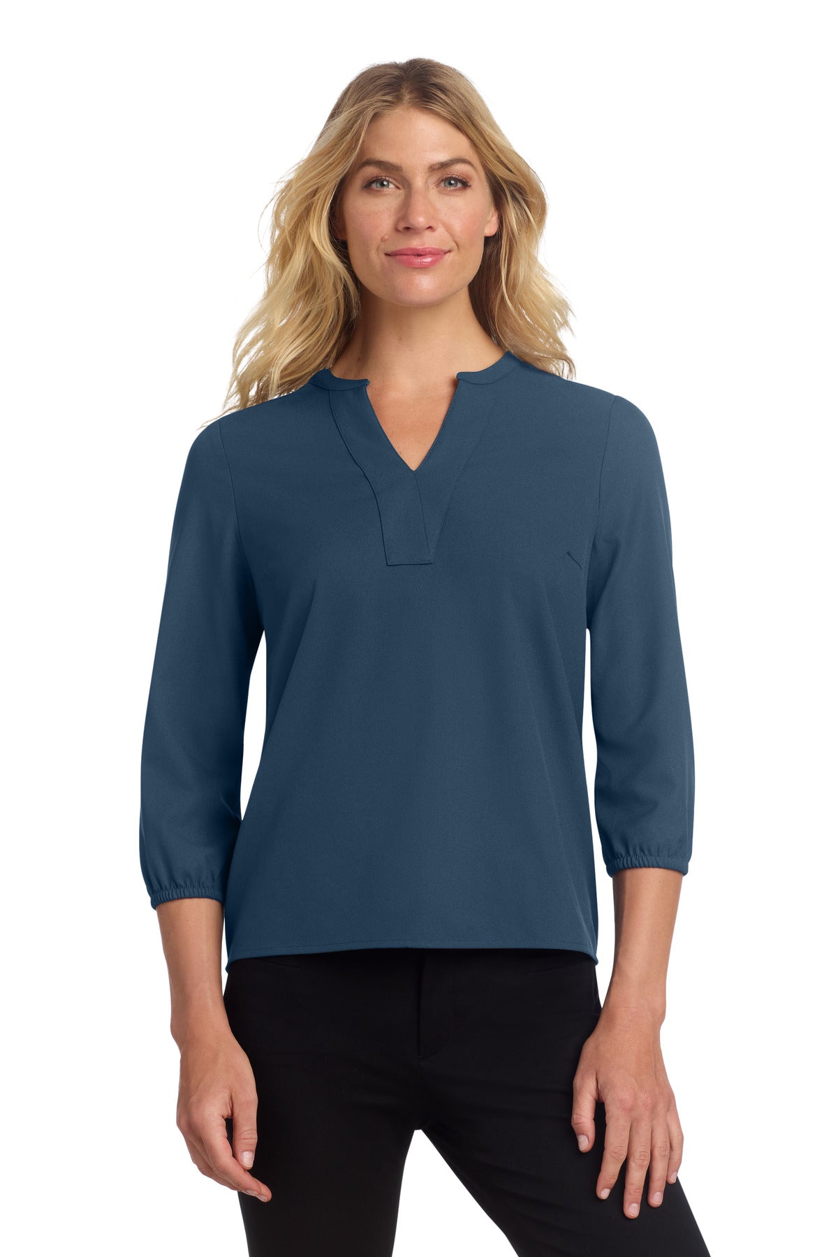 Mercer+Mettle® Women's Stretch Crepe 3/4-Sleeve Blouse MM2011