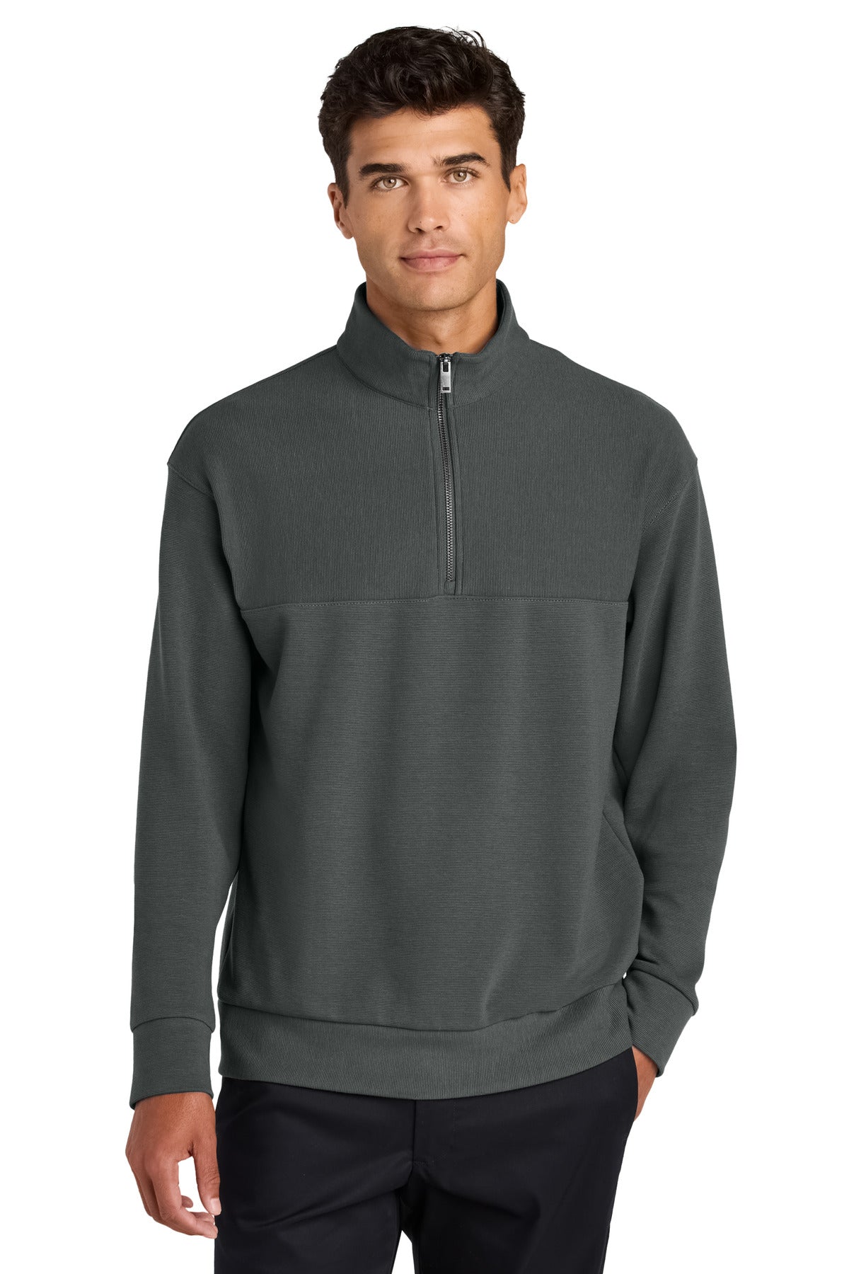 Mercer+Mettle® Linear Texture 1/4-Zip MM3040