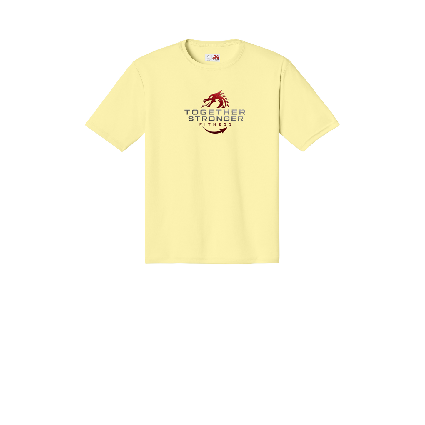 togetherstrongerfitness-a4-cooling-performance-tee-dtf-front-N3142-lightyellow-flat-front