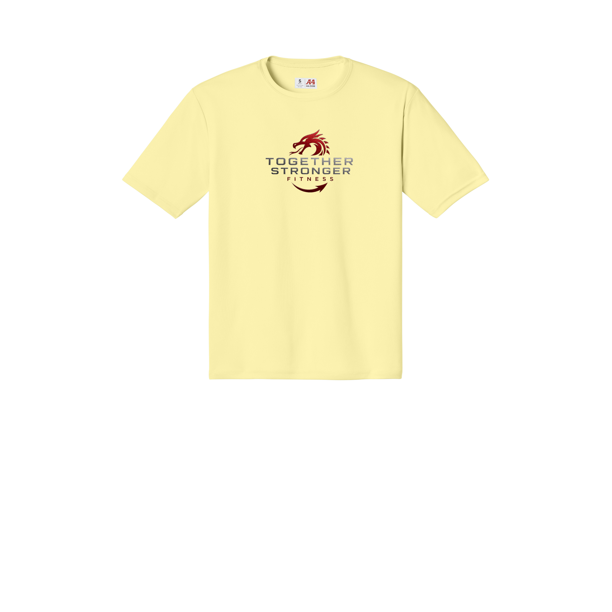 togetherstrongerfitness-a4-cooling-performance-tee-dtf-front-N3142-lightyellow-flat-front