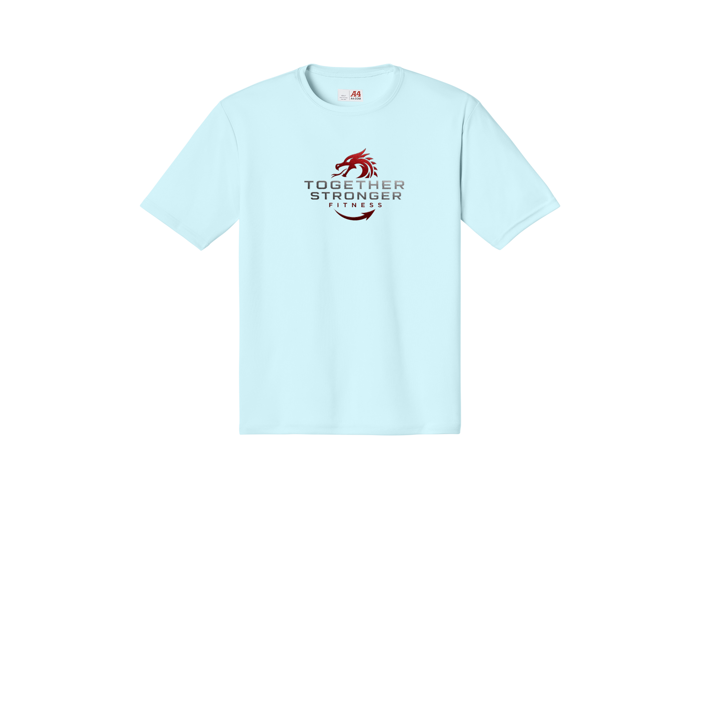 togetherstrongerfitness-a4-cooling-performance-tee-dtf-front-N3142-pastelblue-flat-front