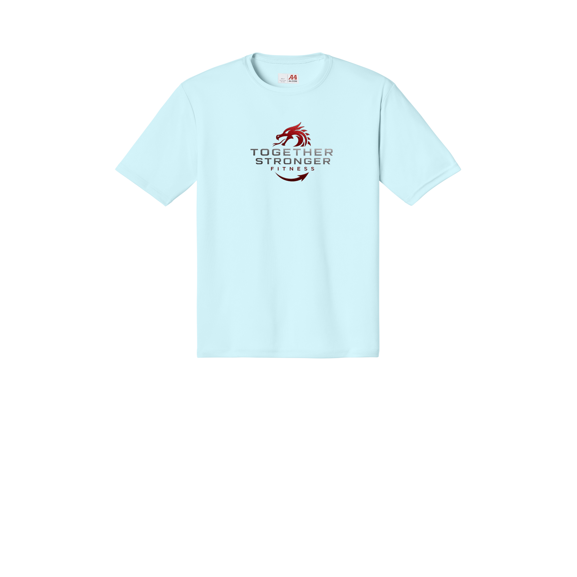 togetherstrongerfitness-a4-cooling-performance-tee-dtf-front-N3142-pastelblue-flat-front