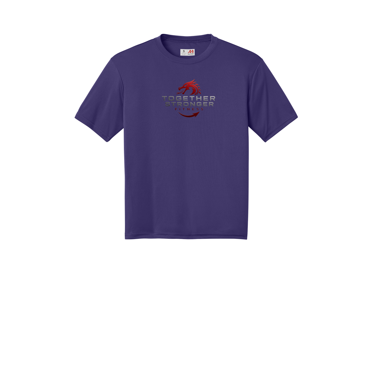 togetherstrongerfitness-a4-cooling-performance-tee-dtf-front-N3142-purple-flat-front