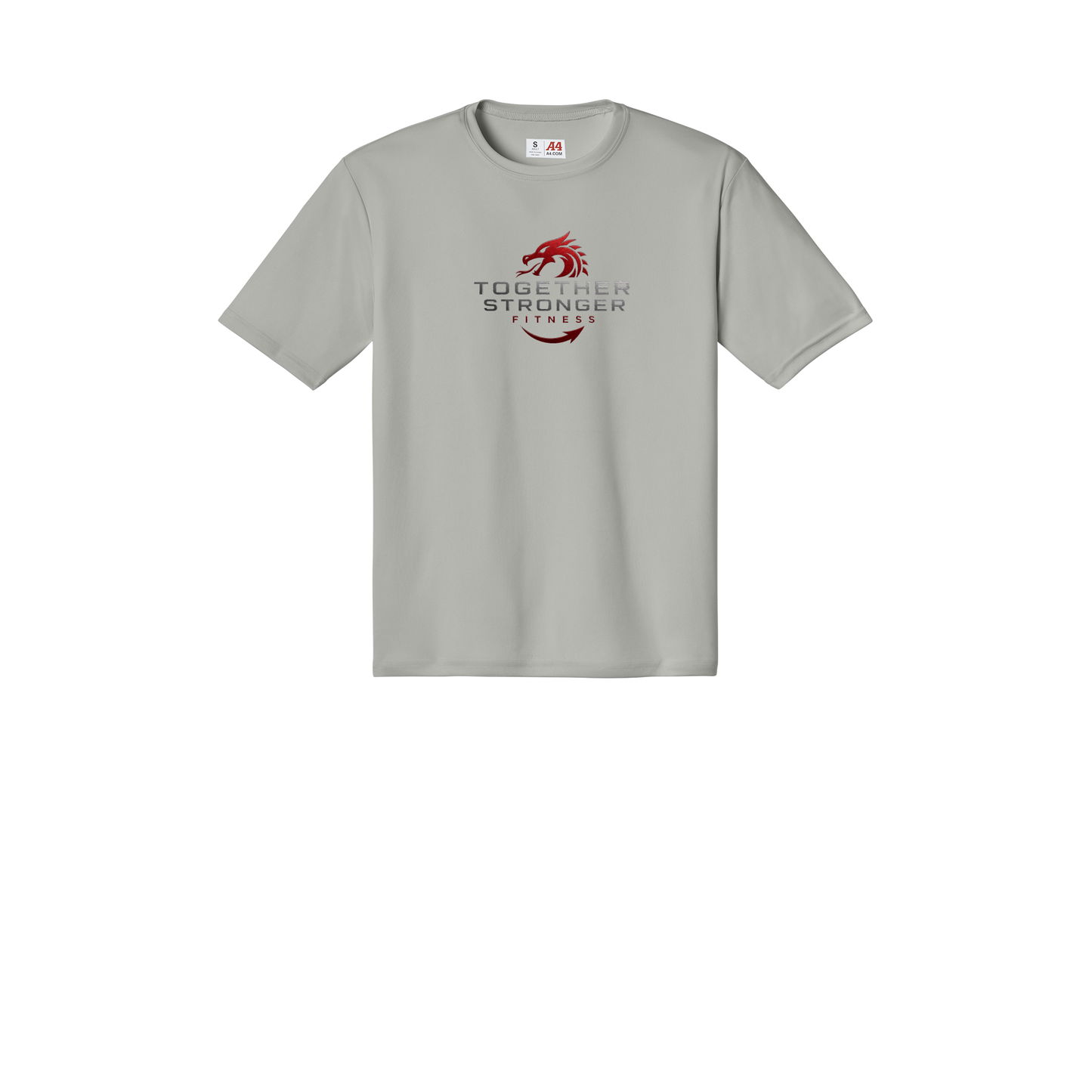 togetherstrongerfitness-a4-cooling-performance-tee-dtf-front-N3142-silver-flat-front