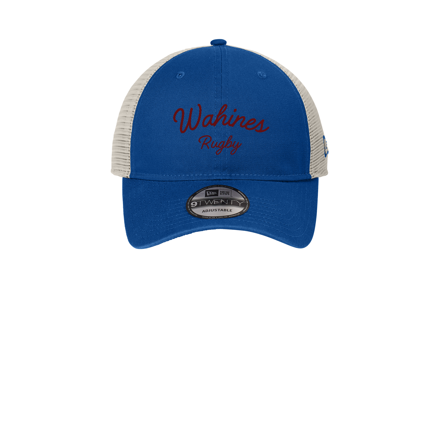 wahines-new-era-9twnety-unstructured-mesh-snapback-cap-embroidery-capfront-NE215-royalstone-flat-front