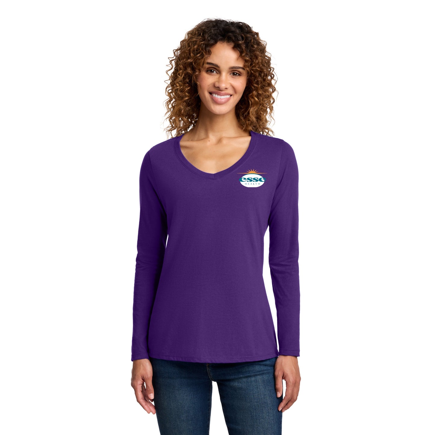 Women's Long Sleeve V-Neck Tee