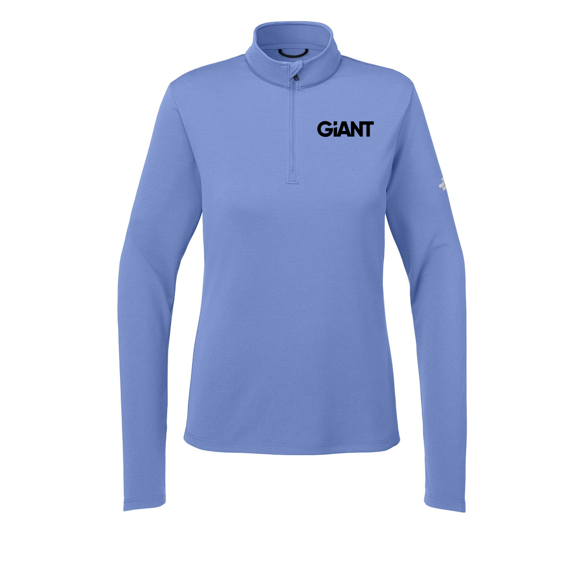 giantworldwide-the-north-face-womens-ambition-14-zip-embroidery-leftchest-NF0A8ENQ-deepperiwinkle-flat-front