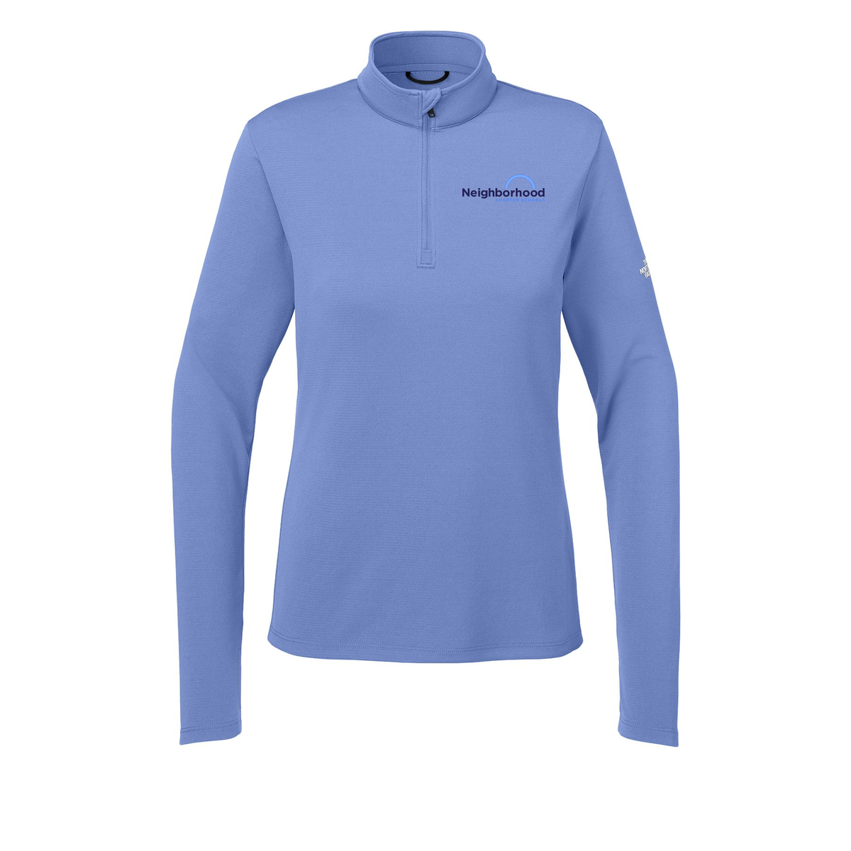 ncschools-the-north-face-womens-ambition-14-zip-embroidery-leftchest-NF0A8ENQ-deepperiwinkle-flat-front