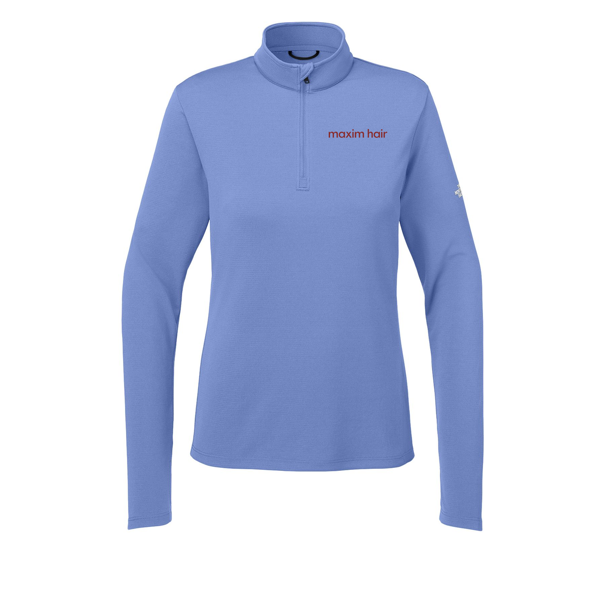 maximhairrestoration-the-north-face-womens-ambition-14-zip-embroidery-leftchest-NF0A8ENQ-deepperiwinkle-flat-front