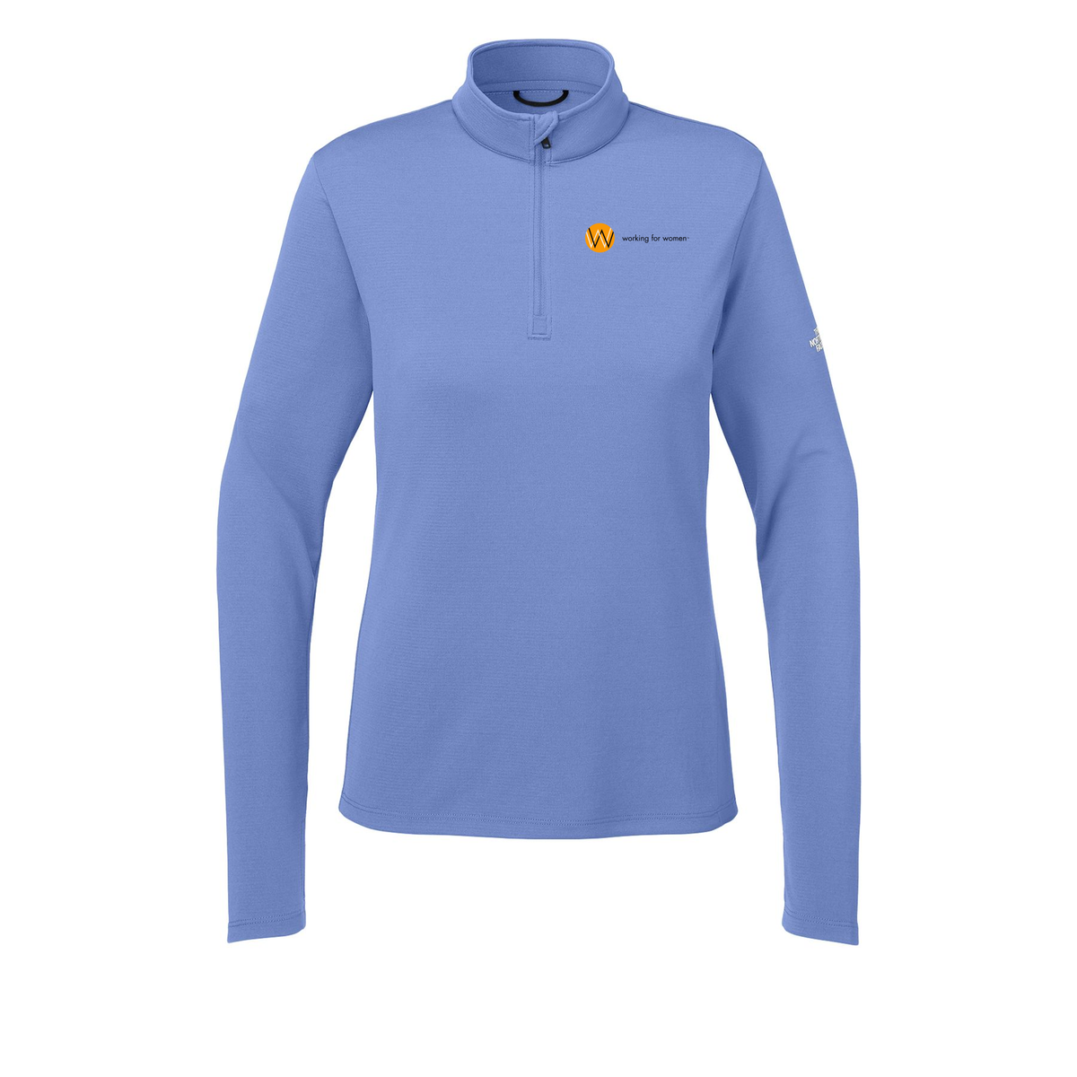 workingforwomen-the-north-face-womens-ambition-14-zip-embroidery-leftchest-NF0A8ENQ-deepperiwinkle-flat-front