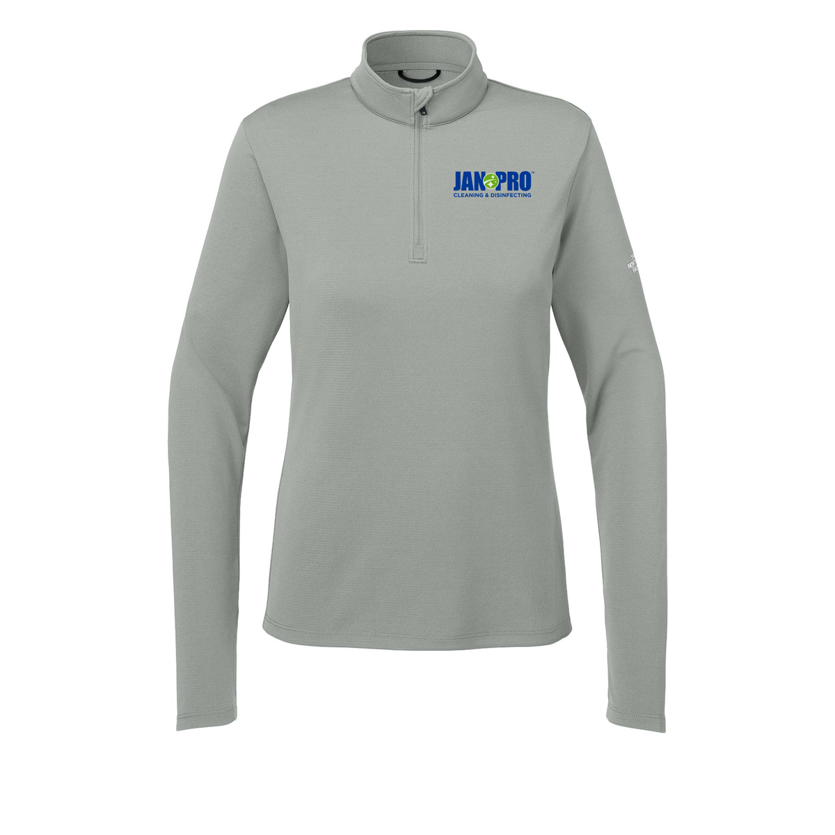 jan-pro-the-north-face-womens-ambition-14-zip-embroidery-leftchest-NF0A8ENQ-meldgreyheather-flat-front