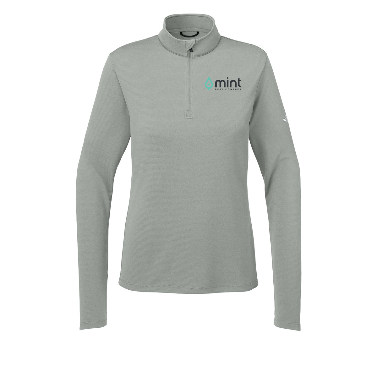 mintpest-the-north-face-womens-ambition-14-zip-embroidery-leftchest-NF0A8ENQ-meldgreyheather-flat-front