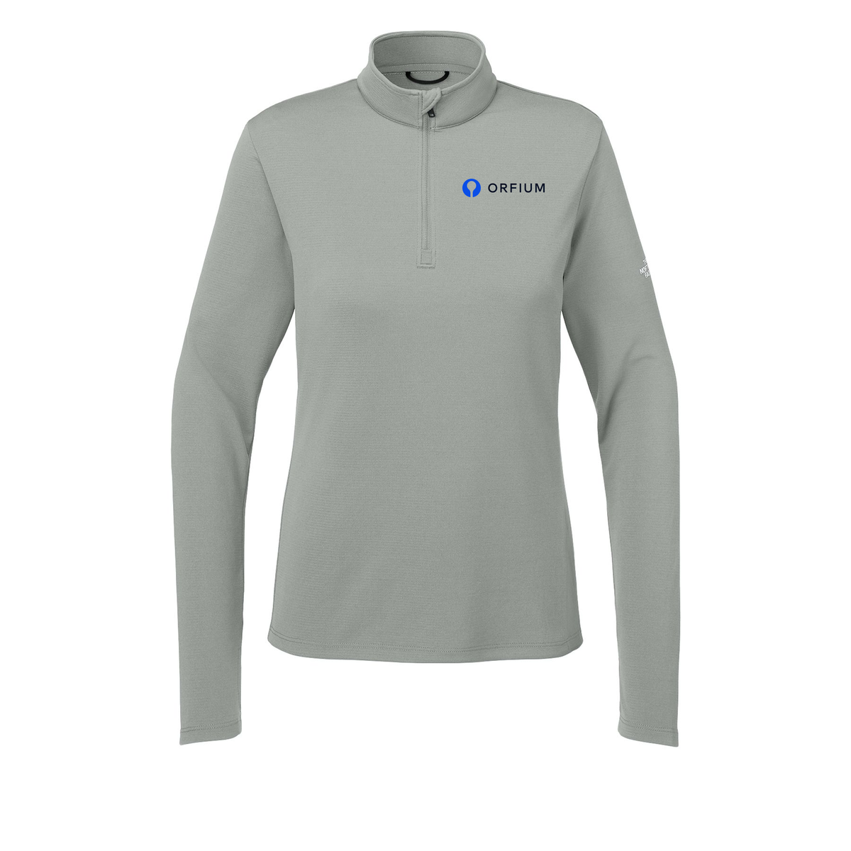 orfium-the-north-face-womens-ambition-14-zip-embroidery-leftchest-NF0A8ENQ-meldgreyheather-flat-front