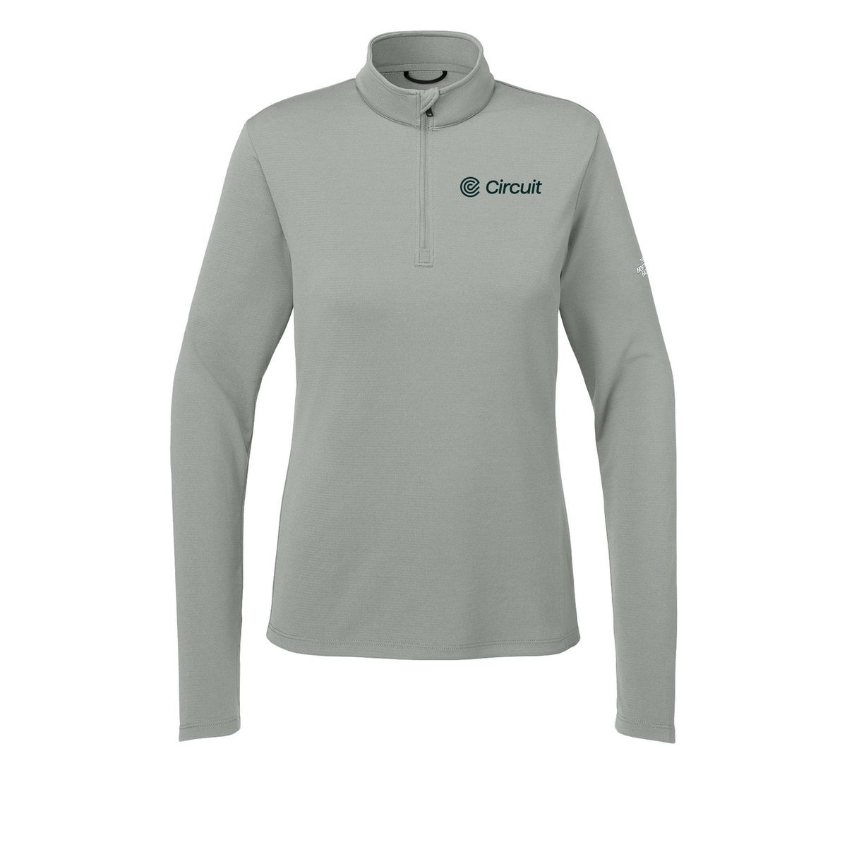ridecircuit-the-north-face-womens-ambition-14-zip-embroidery-leftchest-NF0A8ENQ-meldgreyheather-flat-front