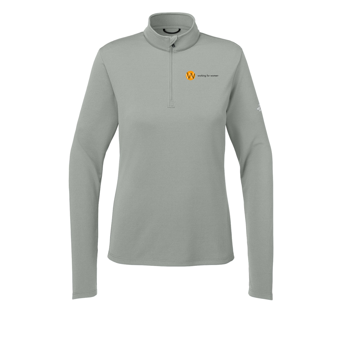workingforwomen-the-north-face-womens-ambition-14-zip-embroidery-leftchest-NF0A8ENQ-meldgreyheather-flat-front