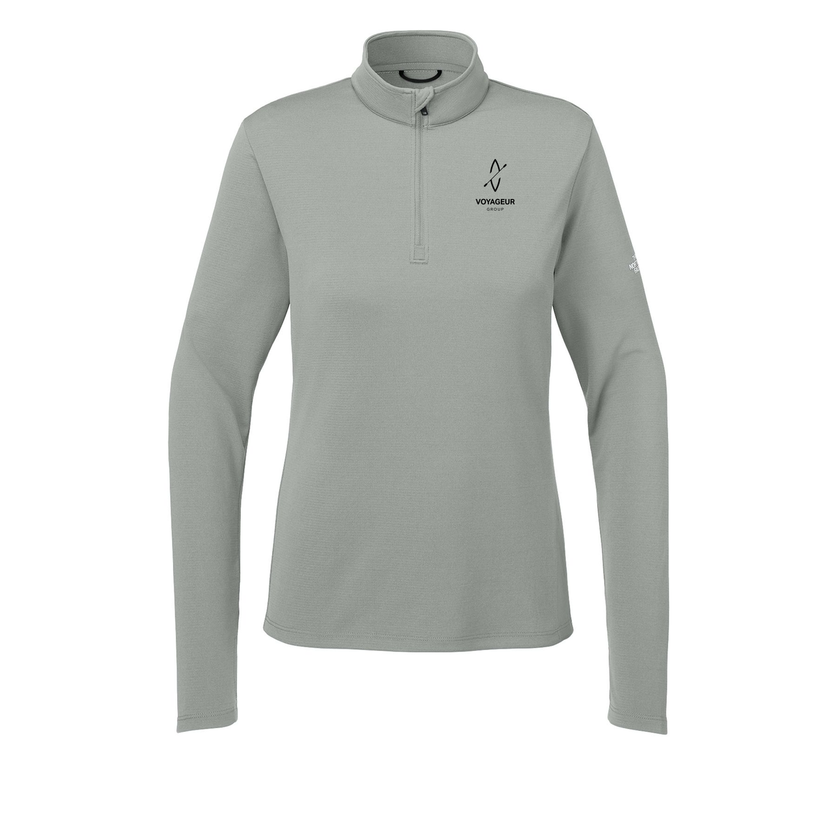 voyageurgroup-the-north-face-womens-ambition-14-zip-embroidery-leftchest-NF0A8ENQ-meldgreyheather-flat-front
