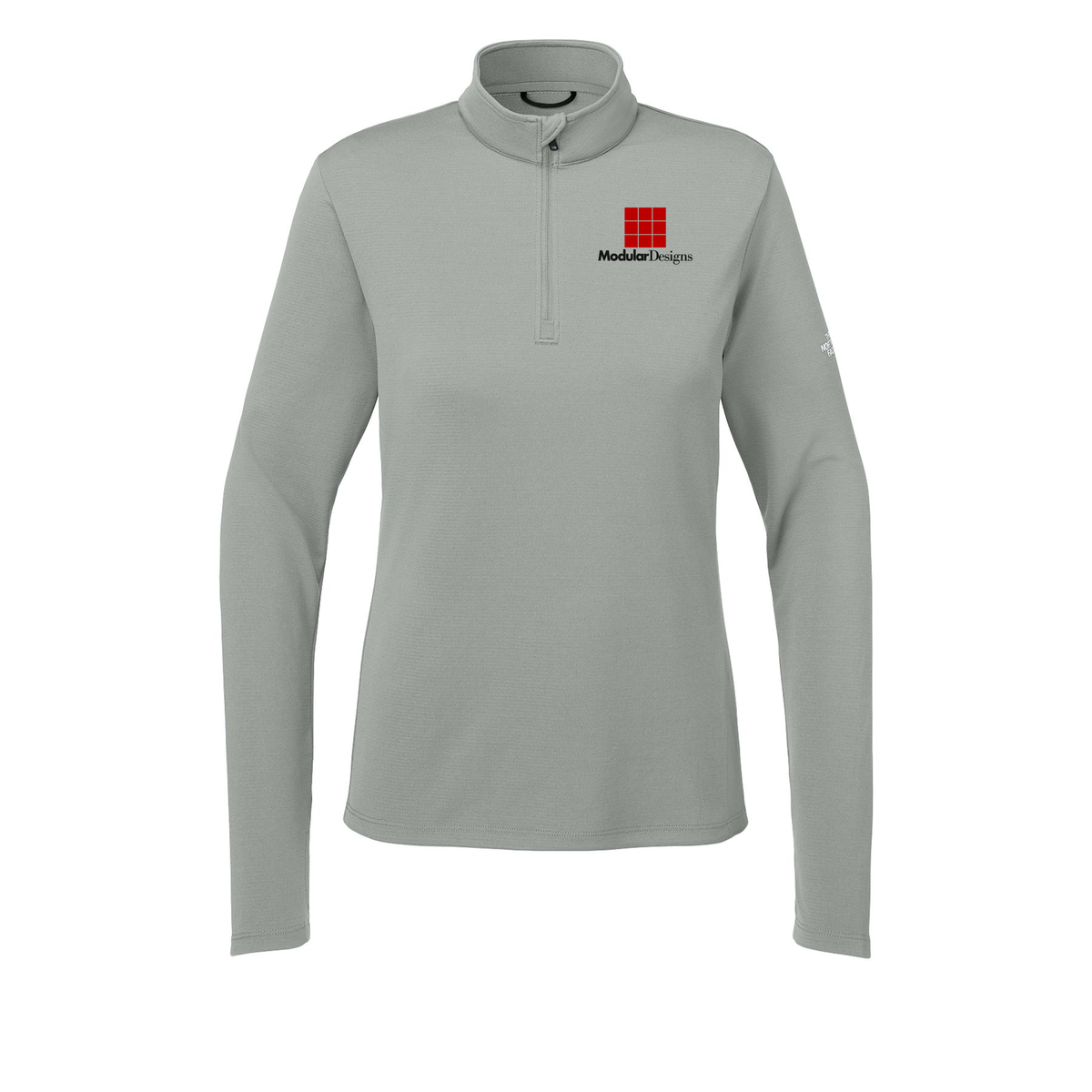 modulardesignsflooring-the-north-face-womens-ambition-14-zip-embroidery-leftchest-NF0A8ENQ-meldgreyheather-flat-front