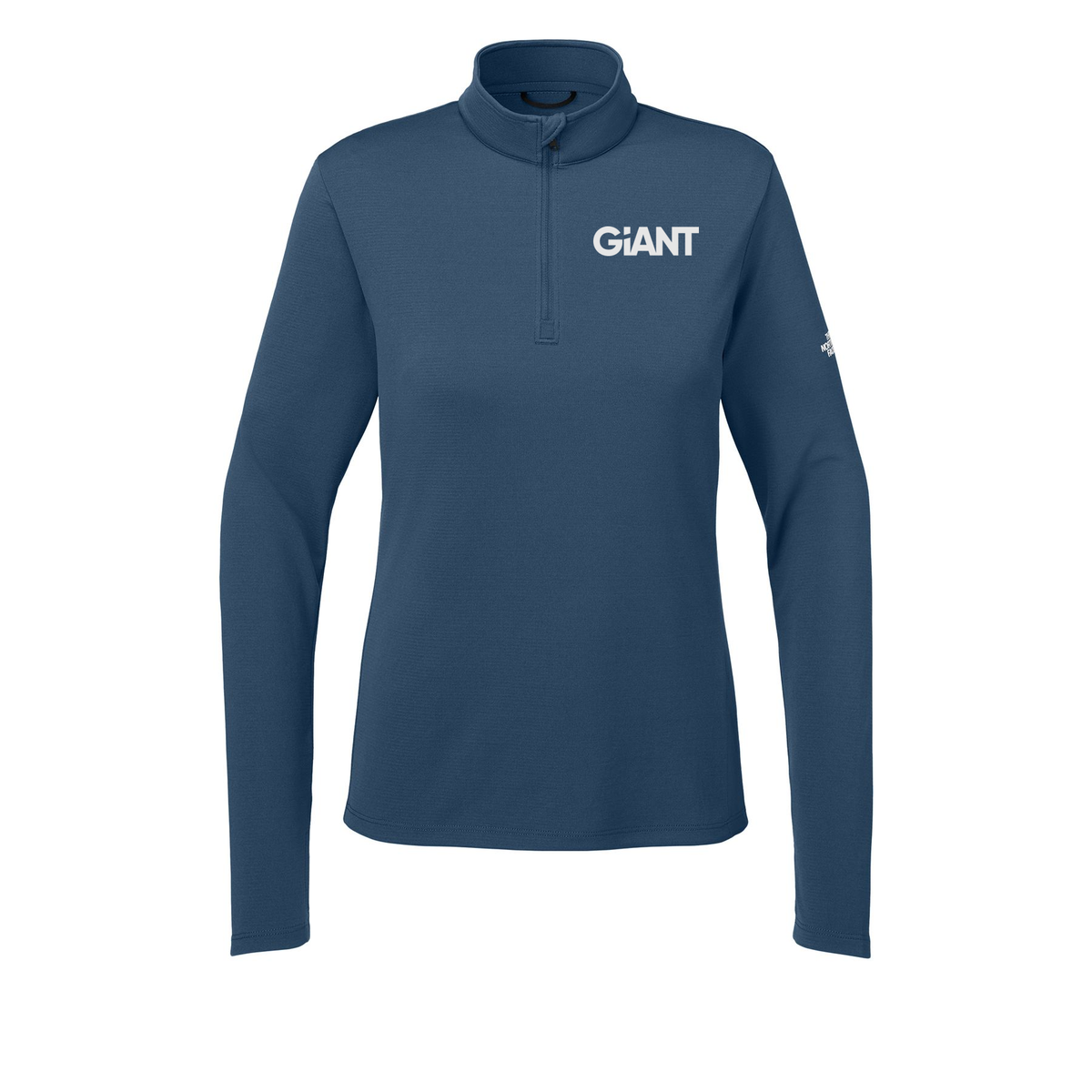 giantworldwide-the-north-face-womens-ambition-14-zip-embroidery-leftchest-NF0A8ENQ-shadyblue-flat-front