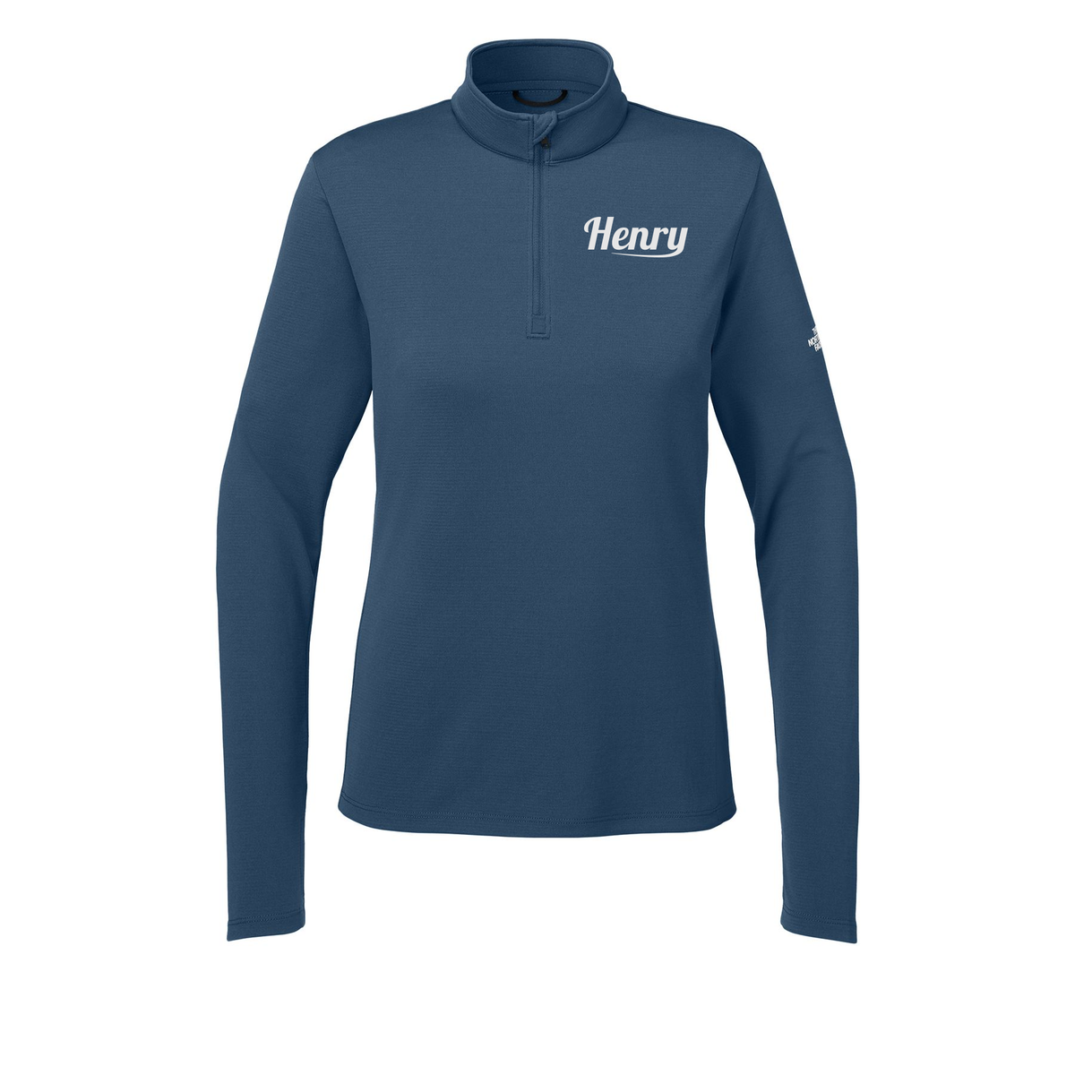 henrymeds-the-north-face-womens-ambition-14-zip-embroidery-leftchest-NF0A8ENQ-shadyblue-flat-front