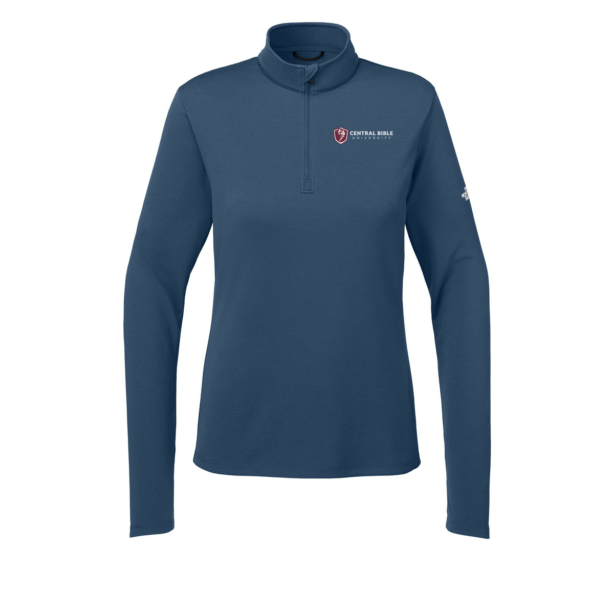 centralbible-the-north-face-womens-ambition-14-zip-embroidery-leftchest-NF0A8ENQ-shadyblue-flat-front
