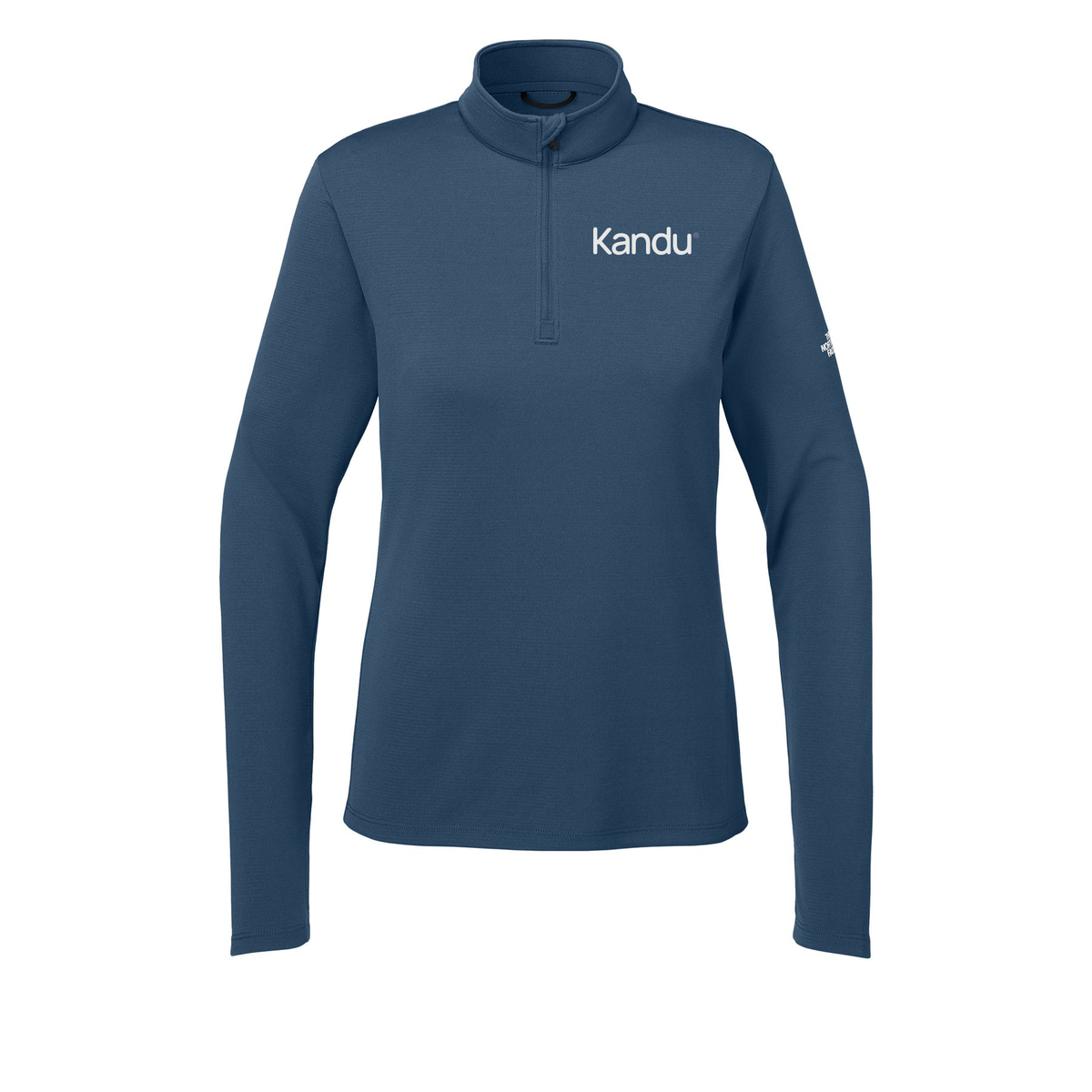 kandu-the-north-face-womens-ambition-14-zip-embroidery-leftchest-NF0A8ENQ-shadyblue-flat-front